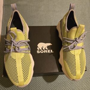 Sorel Lime Green Mesh Sneakers